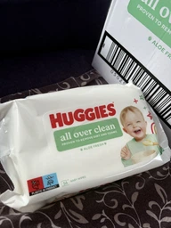 Дитячі вологі серветки Huggies OverClean 56 шт (5029053567822) фото від покупців 18