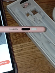 Стилус стильный модный с дисплеем DrawPen Active Pro для iPhone iPad Android планшета телефона сенсорного экрана подарок девочке женщине ученице для рисования письма учебы заметок творчества скетчей художественный дизайнерский рисовальный розовый (21014) фото от покупателей 7