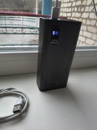 УМБ Павербанк 30000 mAh 22.5W Villini V-0026 4xUSB, PD + QC 3.0 Быстрая Зарядка для Телефона Для Епл Айфон Самсунг Ксяоми Роутера Планшета Портативная Батарея Внешний Аккумулятор Черный фото от покупателей 6