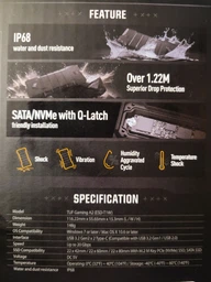 Зовнішня кишеня Asus TUF Gaming A2 M.2 NVMe (PCIe) SSD Enclosure USB 3.2 Gen2x2 Type-C (ESD-T1W) (90DD02X0-M09000) фото від покупців 1