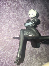 Аниме фигурка 2B | Nier: Automata / Yorha No.2 Type B | Chokonose Ver. | коллекционная статуэтка 15 см | PVC | сидячая | SEGA (GS897)