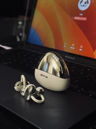 Бездротові Bluetooth навушники Joyful Ear Clip S18 бежевий