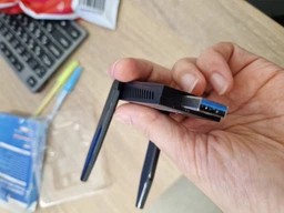 Wi-Fi 6 адаптер 1800Мб/с для ПК и ноутбука (2.4G + 5G | USB 3.0) игровой двухдиапазонный WIFI вайфай модуль для компьютера и ноутбука, внешняя сетевая карта 5Ггц "leet" фото от покупателей 9