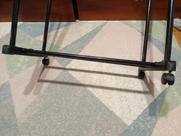 Вішалка для одягу дворівнева підлогова на коліщатках 68×28×137 см Double-Pole, телескопічна регульована металева вішалка-стійка для зберігання речей з полицею для взуття Срібляста з чорним, DP-15-D1 фото від покупців 2
