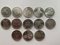Полный набор из 13 монет НБУ ЗСУ без капсул 10 грн Гвардия ППО Полиция Тероборона Медики МЧС Беспилотных и др фото от покупателей 4