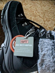 Женские зимние ботинки низкие Skechers 167882 BLK 37 (7US) 24 см Черные (197976633971)