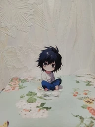 Акриловая коллекционная фигурка Chibi Аниме: Тетрадь смерти (L) 10 cм