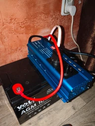 Інвертор FOVAL 3000W, Перетворювач напруги з 12 в 220 V Чиста, правильна синусоїда, інвертор FOVAL 3 кв, синій
