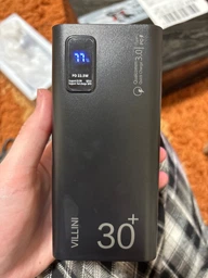 УМБ Павербанк 30000 mAh 22.5W Villini V-0026 4xUSB, PD + QC 3.0 Быстрая Зарядка для Телефона Для Епл Айфон Самсунг Ксяоми Роутера Планшета Портативная Батарея Внешний Аккумулятор Черный фото от покупателей 5