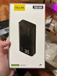 УМБ Павербанк 30000 mAh 22.5W Villini V-0026 4xUSB, PD + QC 3.0 Быстрая Зарядка для Телефона Для Епл Айфон Самсунг Ксяоми Роутера Планшета Портативная Батарея Внешний Аккумулятор Черный фото от покупателей 3