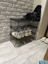 Полиця для взуття IKEA GREJIG, сірий, 206.200.61