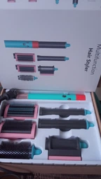 Фен-стайлер для волос 6в1 с насадками Multifunction Hair Styler 1300 Вт, стайлер для укладки, сушки и выпрямления волос со щетками и цилиндрическими насадками, фен-щетка с 3 режимами температуры и скорости, FVHS-61 фото от покупателей 8