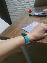 Комплект ремешков MRK для Xiaomi Mi Band 5/6/7 Blue Crush три ремешка (26, 28, 12) + металическая кнопка (mrk7758) фото от покупателей 1