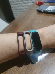 Комплект ремешков MRK для Xiaomi Mi Band 5/6/7 Blue Crush три ремешка (26, 28, 12) + металическая кнопка (mrk7758)