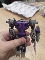 Трансформер HASBRO Мегатрон командующий Киберсвит Transformers Prime Cyberverse Megatron Commander Class 10 см фото от покупателей 5