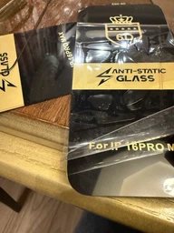 Защитное стекло 6D Anti-Static Glass на весь экран для iPhone 16 Plus / 16 Pro Max