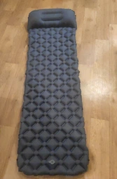 Надувной туристический коврик каремат с подушкой Eagle Rock 40DNylon TPU 188х58х6 см Серый (NAD00312) фото от покупателей 1