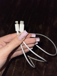 Кабель для быстрой зарядки iPhone 8 X 11 12 13 14 Plus Pro Max с разъемом Apple Lightning to Type-C (USB-C) зарядка для айфона 1M шнур для iPad Cable IOS White фото от покупателей 4