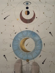 Премиальный коврик для йоги Luna Yoga 1830х680х4 см Night Sky (LunaYogaMatNightSky)