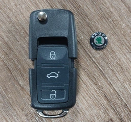 Корпус викидного ключа для Skoda 3 кнопки Без леза Galakeys (14-16) фото від покупців 1