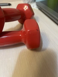 Гантель EasyFit 4 кг 1 шт з вініловим покриттям зелена цільна лита нерозбірна для фітнесу (EF-0040GR) фото від покупців 3