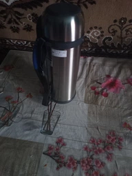 Термос ZOJIRUSHI SF-CС15XA 1.5l (складна ручка + ремінець) Сталевий фото від покупців 1