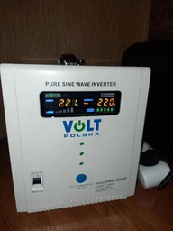 Джерело безперебійного живлення (ДБЖ) Volt Polska SINUSPRO-800E 500/800W 12v Білий фото від покупців 15