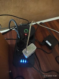 Удлинитель електрический USB Сетевой фильтр-тройник с предохранителем 6 розетками 4 USB, 1 Type C