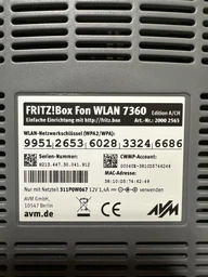Бездротовий маршрутизатор AVM FRITZ!Box 7360 A/CH