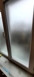 Самоклеющаяся матовая пленка на окна 1 пог. м солнцезащитная полупрозрачная матирующая для стекла и зеркал без принта HP-000s фото от покупателей 6
