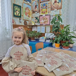 Фартук с нарукавниками синий для уроков труда для мальчика 10-12 лет,без бренда фото от покупателей 1