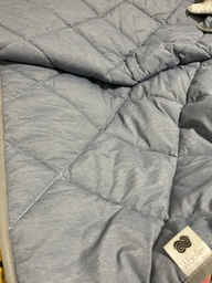 Одеяло MERINO всесезонное 220x200 синие в полоску