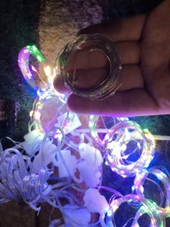 Гирлянда штора USB разноцветная, 3х3 м, 300LED + пульт на 8 режимов фото от покупателей 2