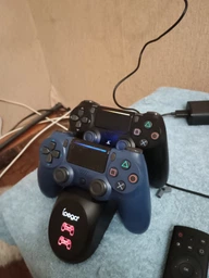 Бездротовий геймпад Brazzers для PS4 Wireless DualShock 4, роз'єм для навушників, LED light bar, 3.7V, 600mAh, Blister-box Dark-Purple (YT35950)