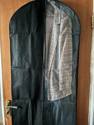 Чехол для одежды RZTK DressBag 60x130 см на молнии Черный полупрозрачный фото от покупателей 8
