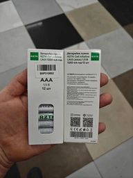 Батарейка щелочная RZTK Cell Alkaline LR03 (AAА) 12 шт фото от покупателей 6