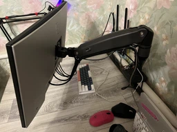 Настольное крепление для монитора RZTK NB-F100A 22-35'' до 12кг VESA 75x75/100x100мм Black + кабель USB3.0 1.5 м фото от покупателей 14