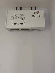 Настінна коробка для роутера Wi-Fi Полка 40*20,5*10 см Котик фото від покупців 1