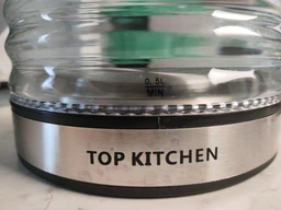 Электрочайник стеклянный с подсветкой 2л Top Kitchen 2400 Вт, стильный прозрачный чайник из рифленого термостойкого стекла, электрический дисковый чайник с LED подсветкой и быстрым нагревом воды TK-00239-Silver/Black фото от покупателей 2