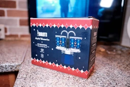 Гейзерная кофеварка Bialetti Mini Express Joyful Christmas + 2 чашки 90 мл Синяя (8006363094894) фото от покупателей 2