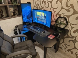 Геймерский компьютерный стол PRO белый (размер m: 1272х806 мм) фото от покупателей 12
