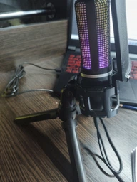 Студийный игровой микрофон ZealSound A68 USB с RGB подсветкой и Шумоподавленим / Для стримов и подкастов фото от покупателей 1