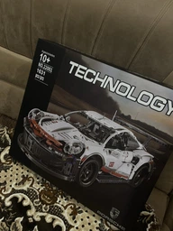 Конструктор машинка технік Porsche 911 RSR Racing Vesion Technology на 1630 деталей в масштабі 1:10 Порше авто гоночна версія фото від покупців 4