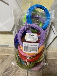 Пластик для 3D ручки набір Еко пластику Smart PLA 3D-PEN filament PLA для 3D-ручок 1.75 мм / 210 метрів (21 колір по 5 м) фото від покупців 1