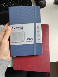 Щотижневик Axent 2026 Partner Lines 125x195 мм 96 аркушів Чорний (8515-26-01-A) фото від покупців 2