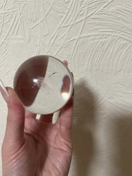Декоративный 3D ночник хрустальный шар "Галактика" (на USB)