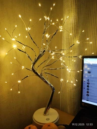 Настільний світильник DIY Auelife 108 Led дерево гірлянда Бонсай Auelife Тепле світло фото от покупателей 2