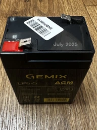 Акумуляторна батарея Gemix 6V 5Ah AGM (LP6-5)