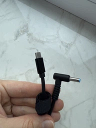Кабель питания USB Type-C 65W DC 4.5×3.0*0.6 HP 150 см для зарядки ноутбука от повербанка USB (781671)
