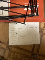 Этажерка для обуви Fabrika Home Art 48х25х60 см Черный (FK1075B)